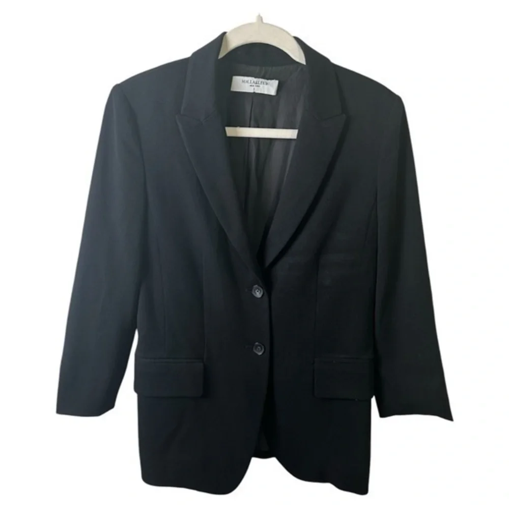 MM LaFleur Carson 2.0 Black Blazer Size 0 Career Work Office Minimalist - Picture 2 of 14